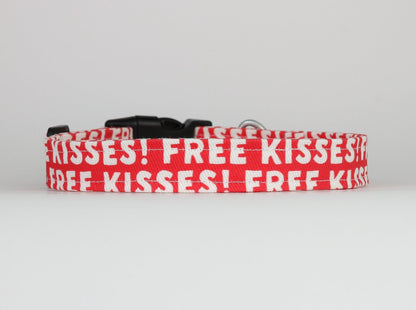 Free Kisses Dog Collar