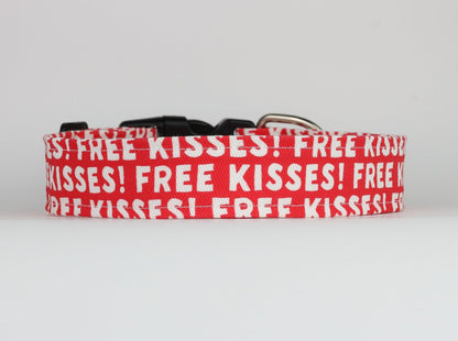 Free Kisses Dog Collar