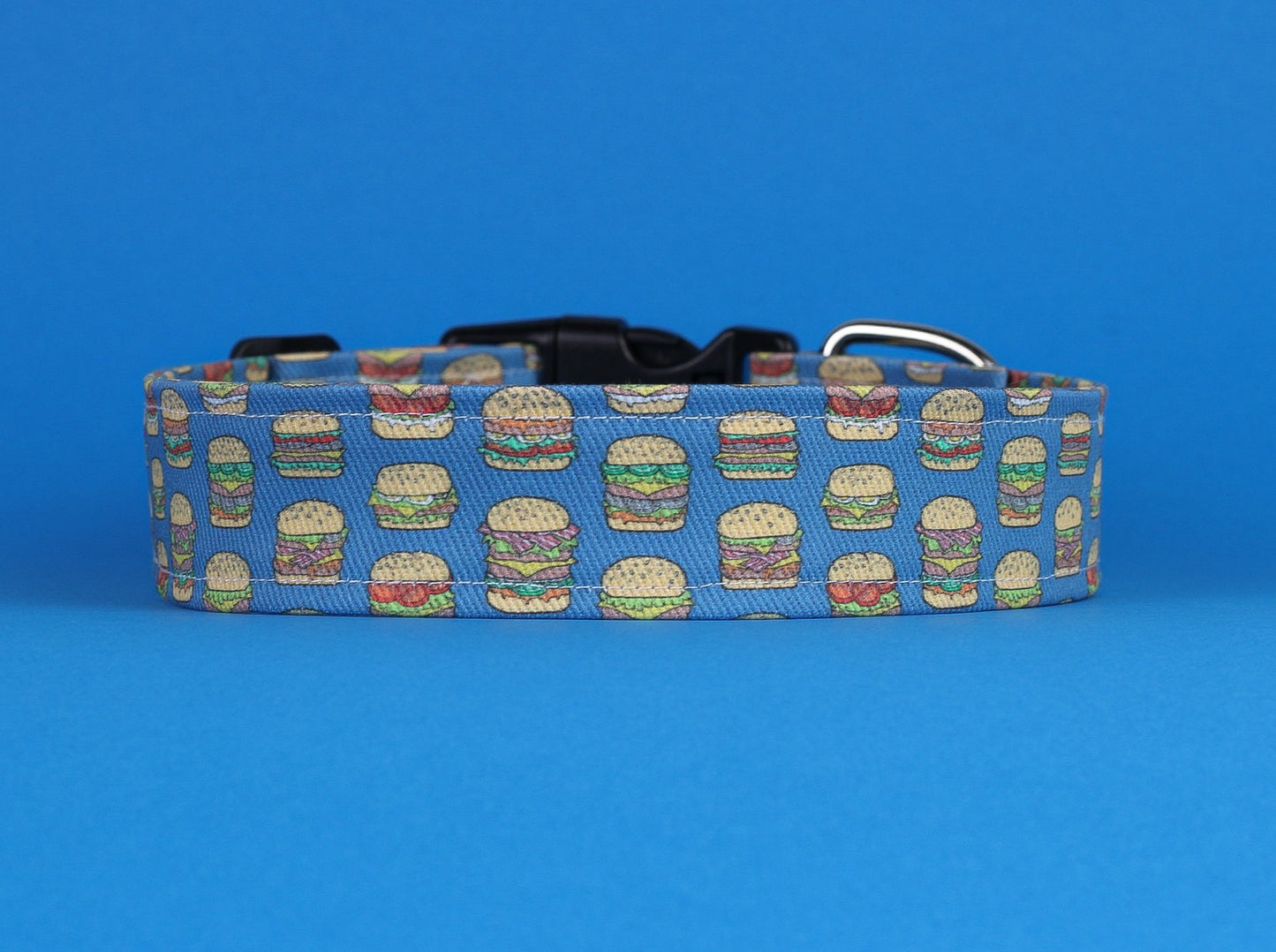 Burgers Blue Dog Collar One Size