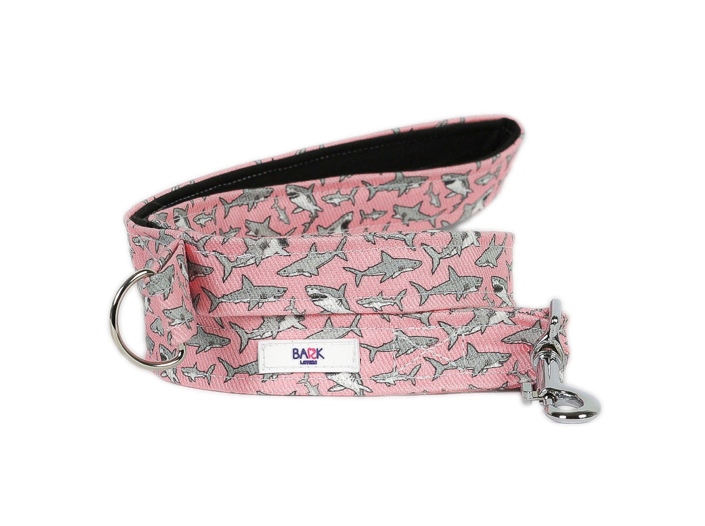 Pink Sharks Dog Leash