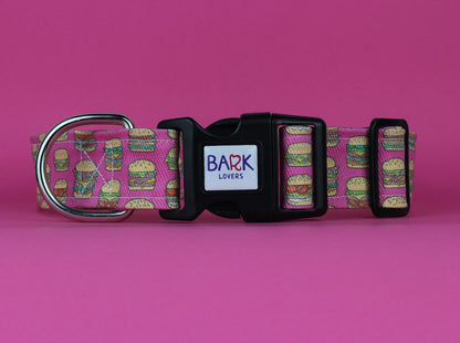 Burgers Pink Dog Collar One Size